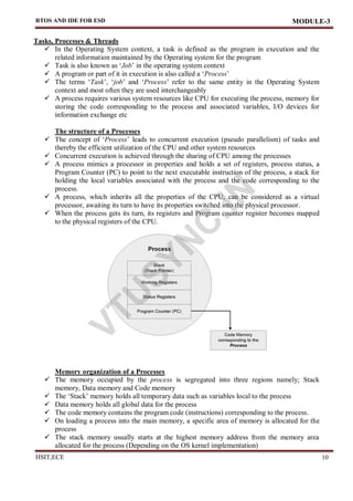 rtos and ide for esd: module 3 overview and key... ESD BEC601 embedded system notes Mod 3.pdf