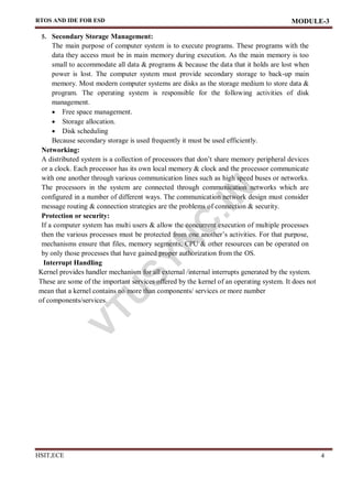 rtos and ide for esd: module 3 overview and key... ESD BEC601 embedded system notes Mod 3.pdf