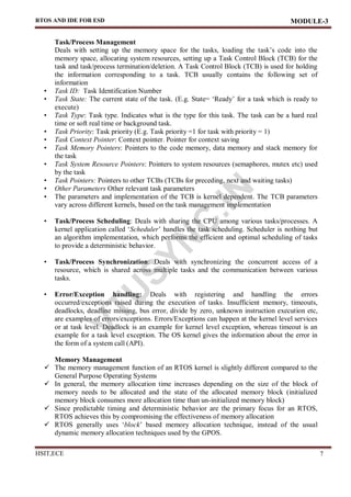 Tcb Rtos ESD BEC601 embedded system notes Mod 3.pdf