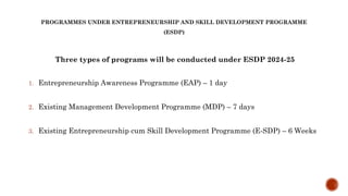 Entrepreneurship and skill development program ESDP.pptx
