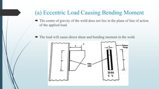 Eccentric Loading In Welded Connections | PPTX