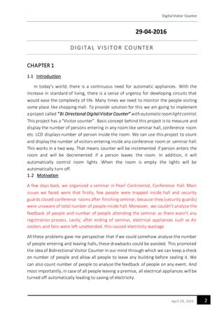 A Report on Bidirectional Visitor Counter using IR sensors and Arduino ...