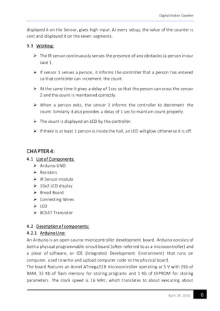 A Report on Bidirectional Visitor Counter using IR sensors and Arduino ...