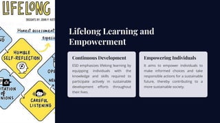 Characteristics of Education for Sustainable Development | PDF
