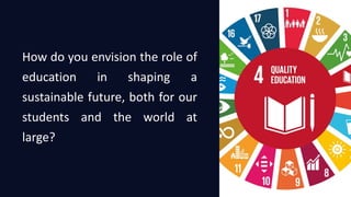 Characteristics of Education for Sustainable Development | PDF