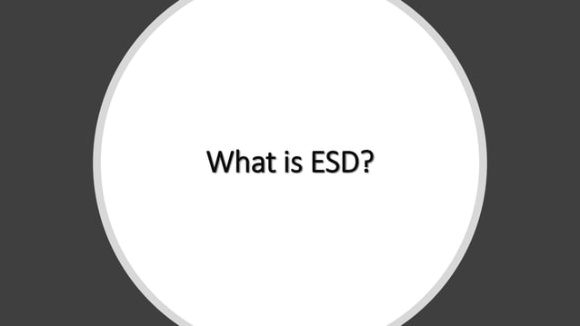 ESD training | PPTX | Physics | Science