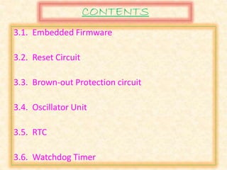 rtos and ide for esd: module 3 overview and key... esd unit 3 ppt.pdf embedded firmware..... | PDF