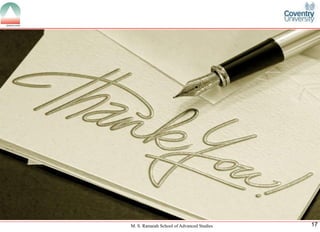 M. S. Ramaiah School of Advanced Studies
17