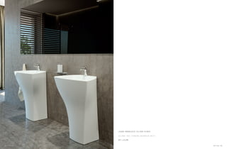 LAVABO MONOBLOCCO SELINON BIANCO
SELINON FREE STANDING WASHBASIN WHITE
ART.LVSLMN
84 Selinon Selinon 85
 