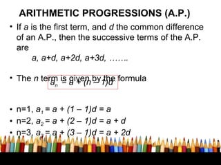 Mathematic symbols & Progression | PPT