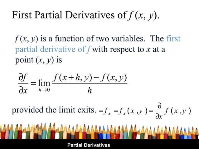 Partial Differentiation & Application | PPT