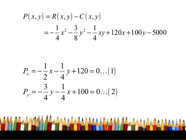 Partial Differentiation Application Partial Differentiation Application