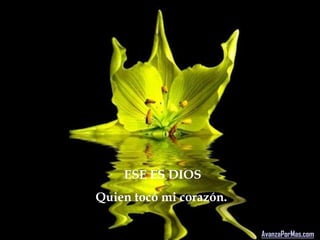 ESE ES DIOS
Quien tocó mi corazón.

                         AvanzaPorMas.com
 