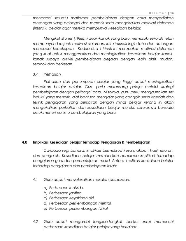 Kesediaan Belajar Maksud Jenis2 Faktor2 Mempengaruhi Implikasi Te