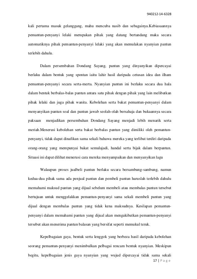 Esei sejarah dondang sayang PBS Sejarah STPM penggal 2 Esei sejarah dondang sayang PBS Sejarah STPM penggal 2