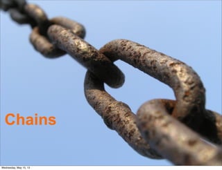Chains
Wednesday, May 15, 13
 