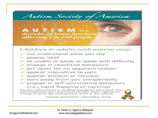 drcaguirre@hotmail.com
Dr. Carlos G. Aguirre Velázquez
www.neurologopediatra.com
 