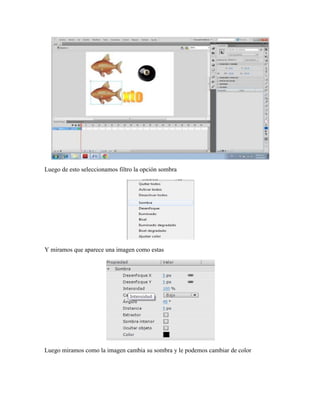 Luego de esto seleccionamos filtro la opción sombra




Y miramos que aparece una imagen como estas




Luego miramos como la imagen cambia su sombra y le podemos cambiar de color
 