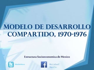 Modelo de desarrollo
compartido, 1970-1976
Estructura Socioeconomica de Mexico
MoisheHerco Moishef
HerCo
 
