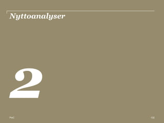 Nyttoanalyser




PwC             132
 