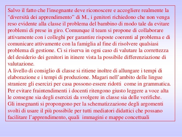 Relazione Esempi Di Pdp Già Compilato Scuola Primaria Esempi di pdp