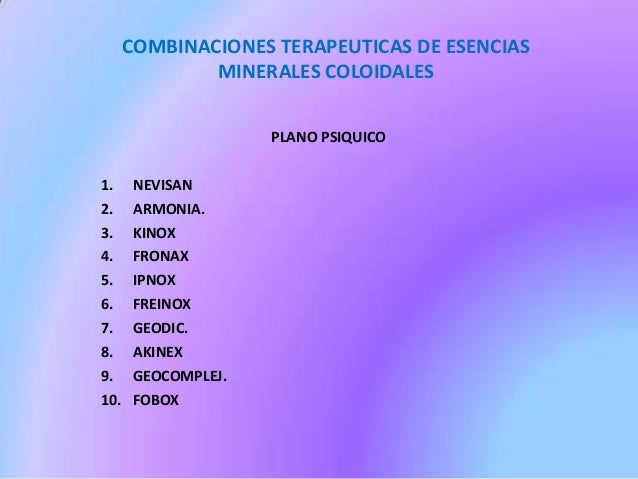 Minerales coloidales