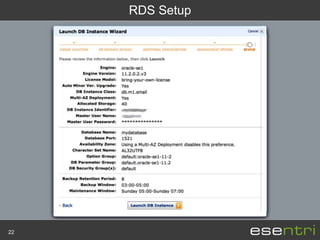 RDS Setup




22
 