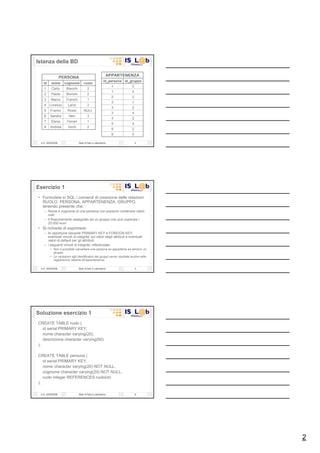 Esercitazioni 02 S Q L