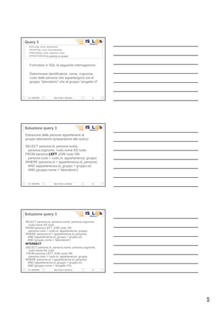 Esercitazioni 02 S Q L