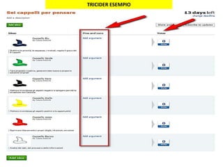 Laura Antichi - #lantichi
TRICIDER ESEMPIO
 