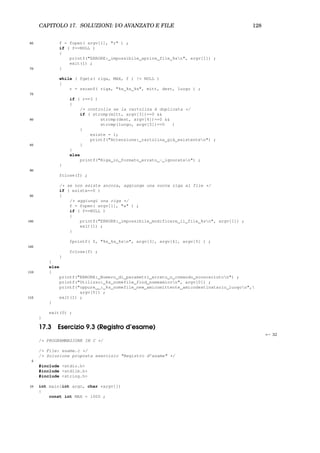 Null Riga Esercizi di programmazione in C (v. 2.01) | PDF