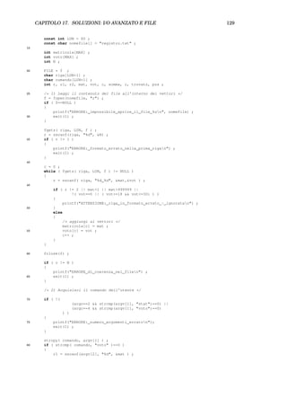 Null Riga Esercizi di programmazione in C (v. 2.01) | PDF
