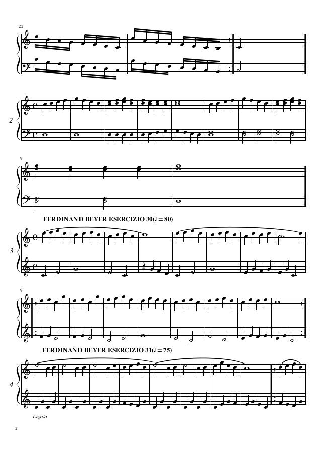 Esercizi al pianoforte op3
