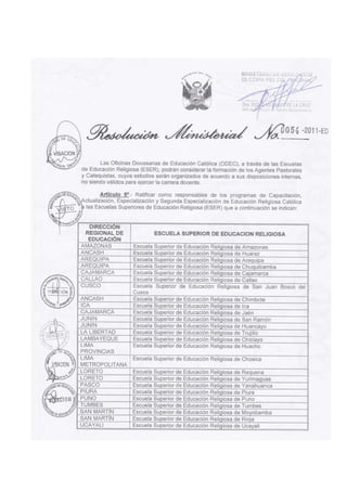 Resolución Ministerial