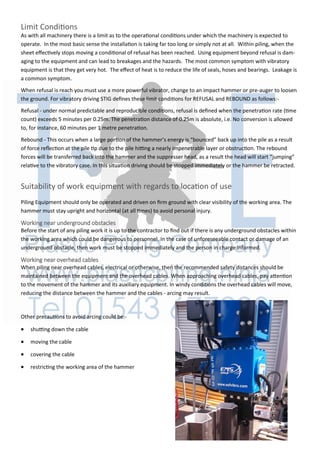 ESF1 Piling Vibrator - Operating instructions | PDF | Musical