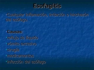 Esófagitis | PPT