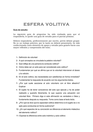 FUNCIÓN PSÍQUICA VOLITIVA