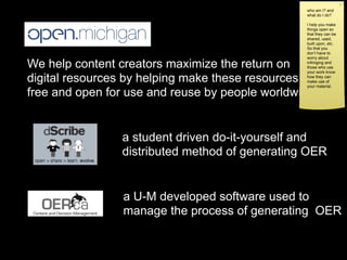 Enriching Scholarship 2009 - Creating Open Educational Resources