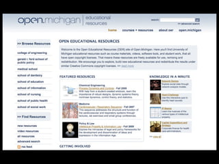 Enriching Scholarship 2009 - Creating Open Educational Resources