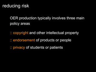 Enriching Scholarship 2009 - Creating Open Educational Resources