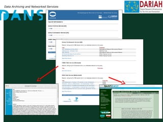 Data Archiving and Networked Services
 