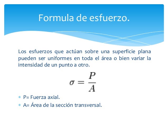 Esfuerzo y deformación