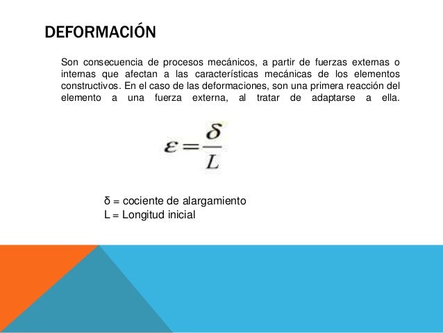 Esfuerzo y deformación