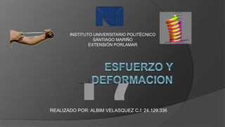 REALIZADO POR: ALBIM VELASQUEZ C.I: 24.129.336
INSTITUTO UNIVERSITARIO POLITÉCNICO
SANTIAGO MARIÑO
EXTENSIÓN PORLAMAR
 