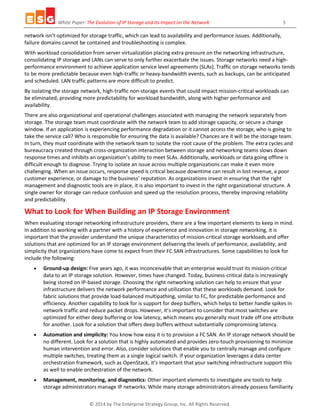The Evolution of IP Storage and Its Impact on the Network | PDF