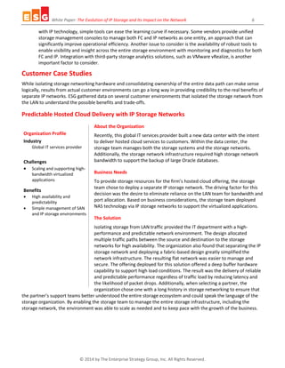 The Evolution of IP Storage and Its Impact on the Network | PDF