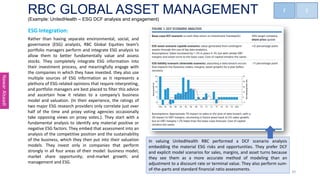 Esg Asset Examples ESG integration in Equities and Fixed Income | PDF