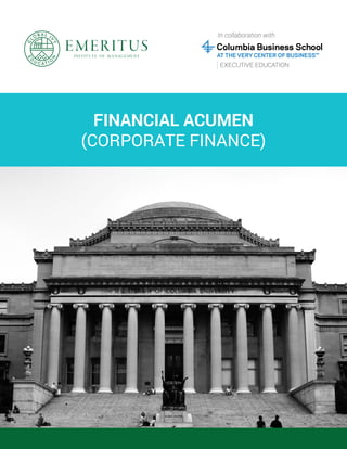 In collaboration with
FINANCIAL ACUMEN
(CORPORATE FINANCE)
 
