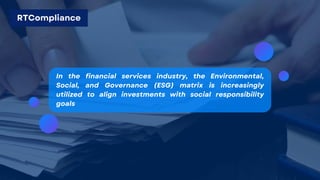 Esg Matirix ESG Matrix in the Financial Services Industry | PDF
