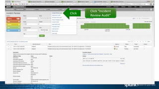 Click “Incident
Review Audit”
Click
 